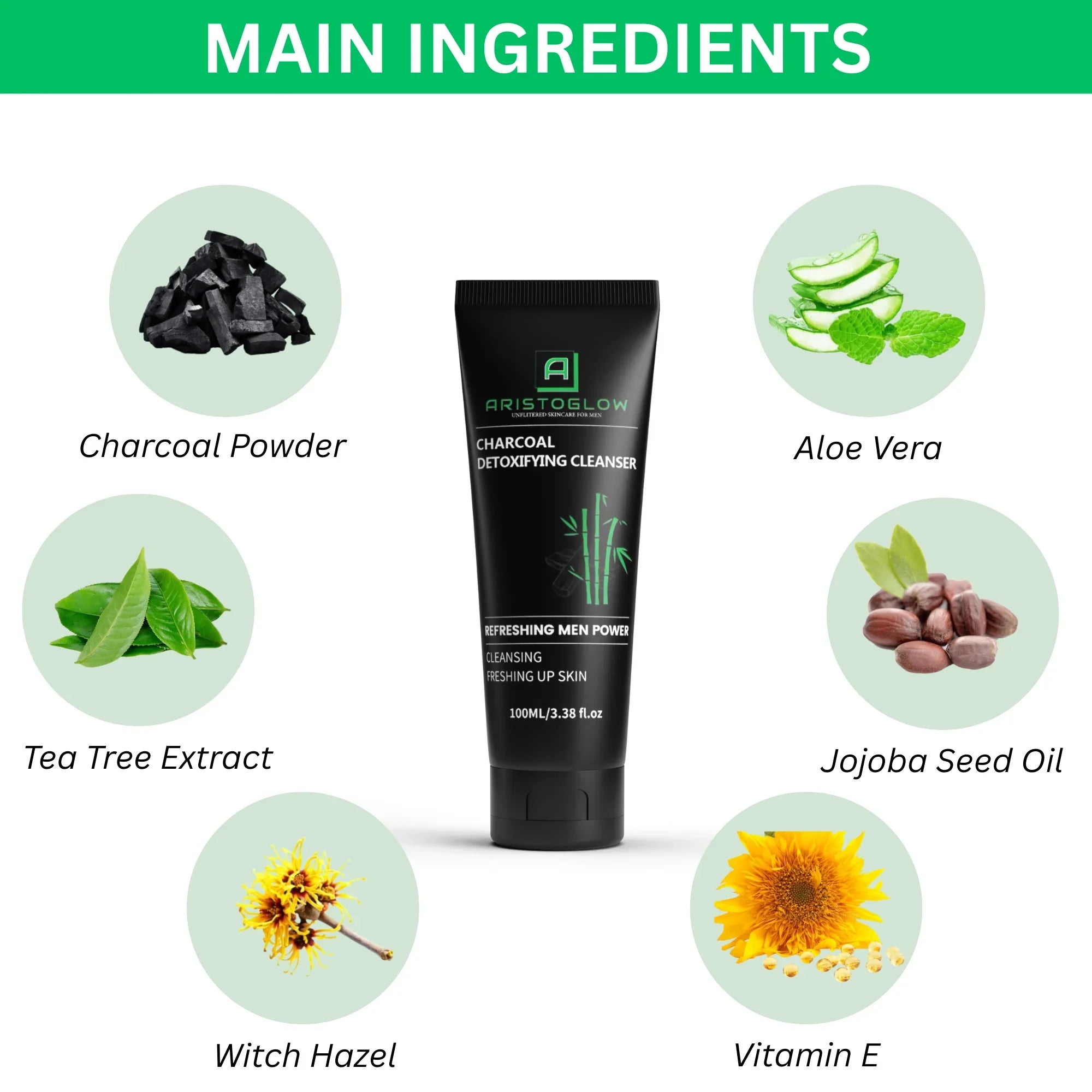 Charcoal Detoxifying Cleanser - AristoGlow