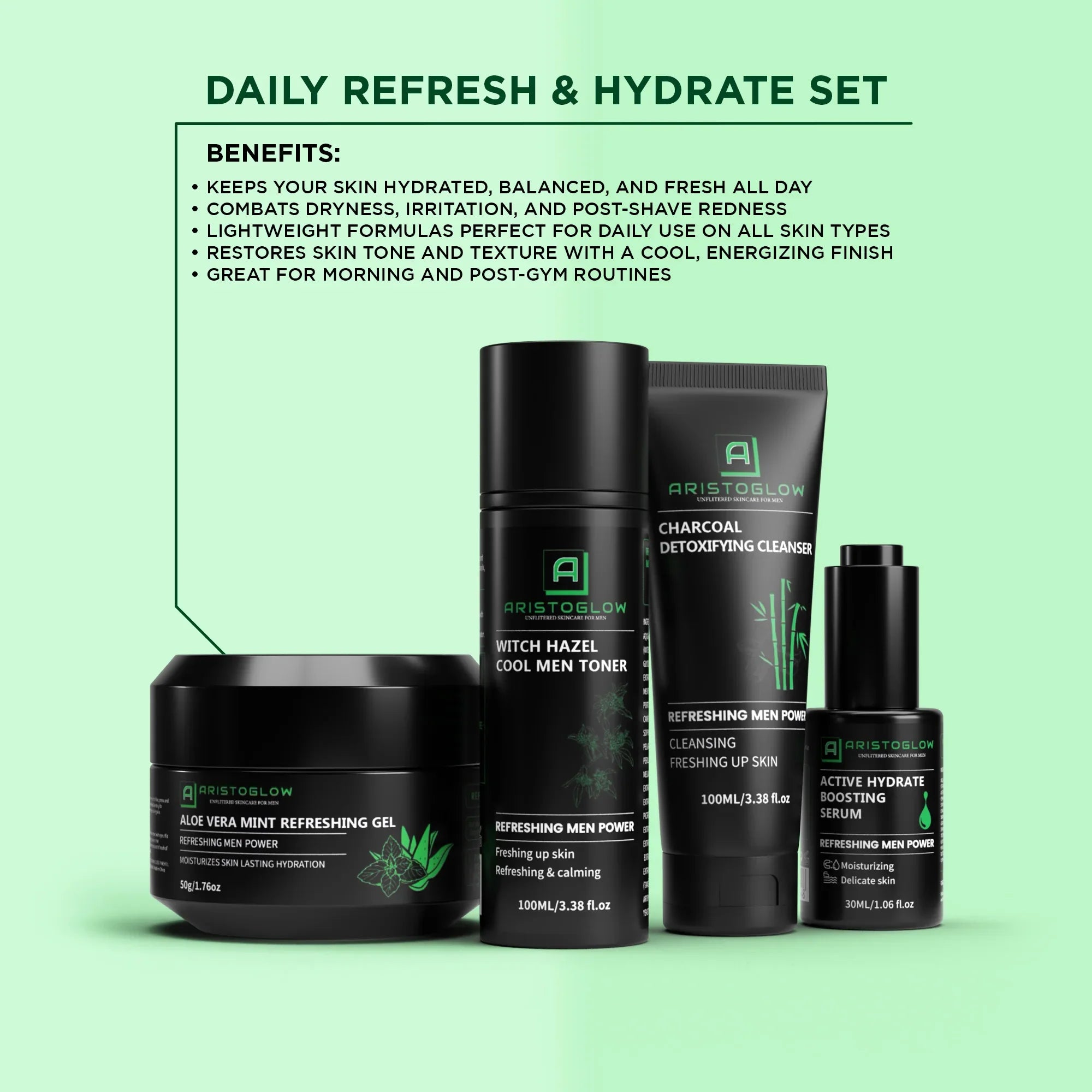 Daily Refresh & Hydrate Set - AristoGlow