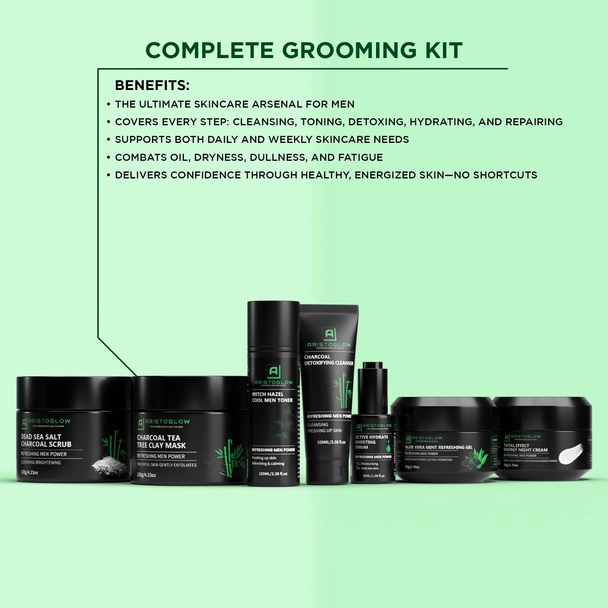 Complete Grooming Skincare Kit - AristoGlow