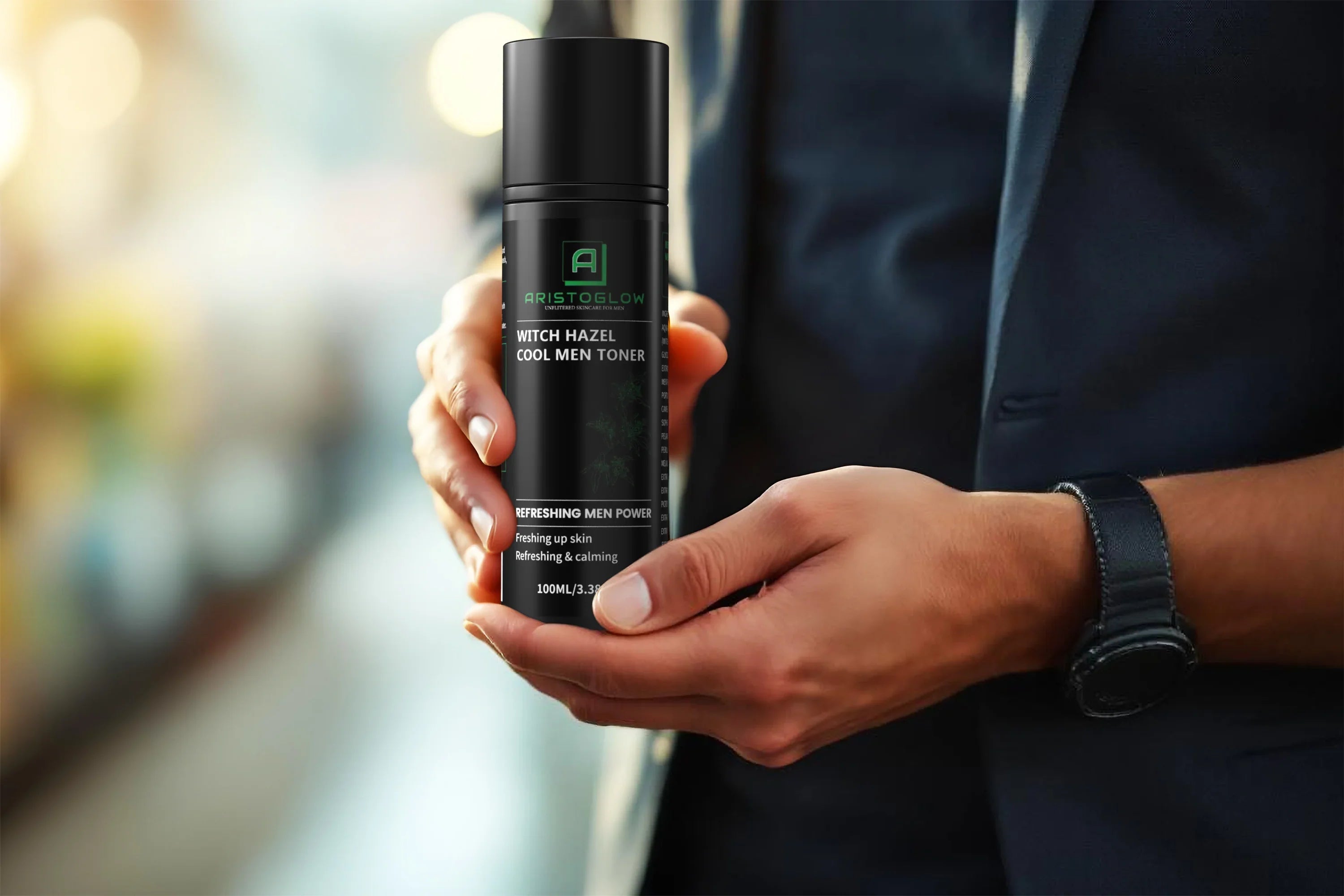 Witch Hazel Cool Men Toner - AristoGlow